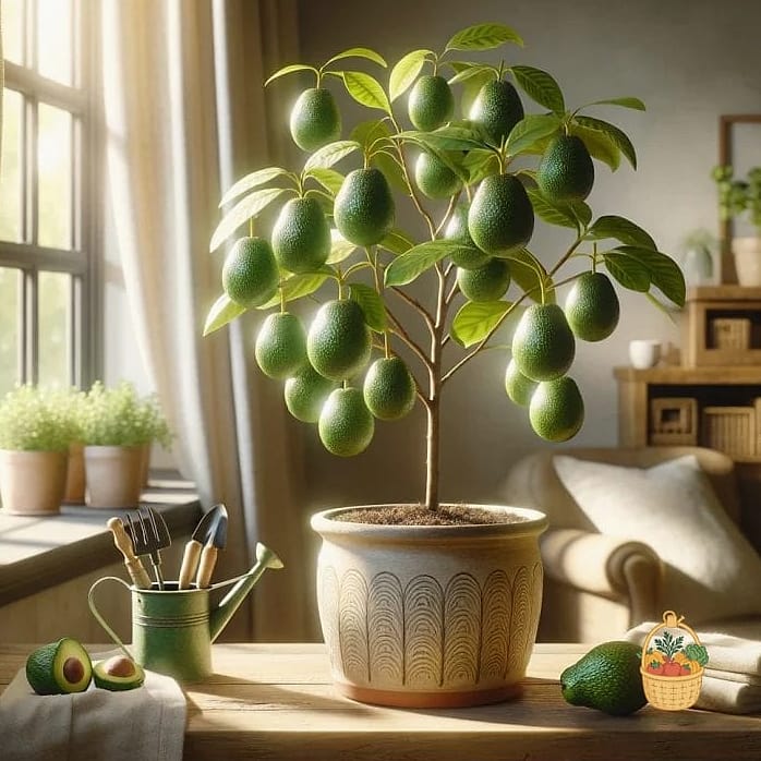 21 Avocado Tree Indoors That Are Going Viral on Pinterest 9 Avocado Tree with Trailing Pothos Underneath