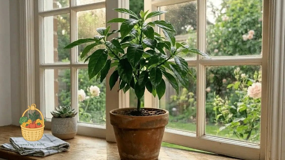 21 Avocado Tree Indoors That Are Going Viral on Pinterest 11 Avocado Tree as a Kitchen Windowsill Feature
