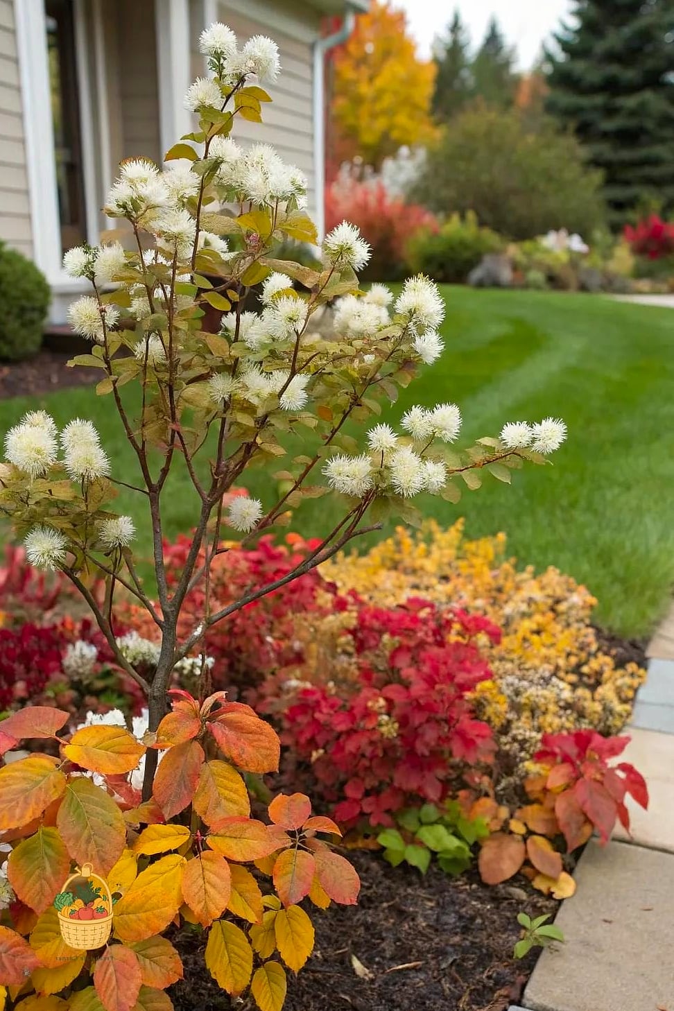 21 Bushes For The Front Of Your House That Are Going Viral on Pinterest 16 Dwarf Fothergilla