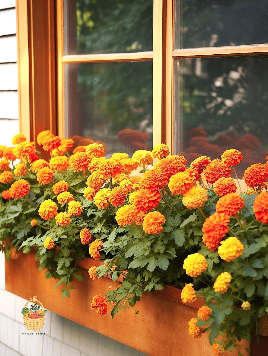 22 Flowers For Your Window Boxes That Actually Work 10 Dwarf Marigolds