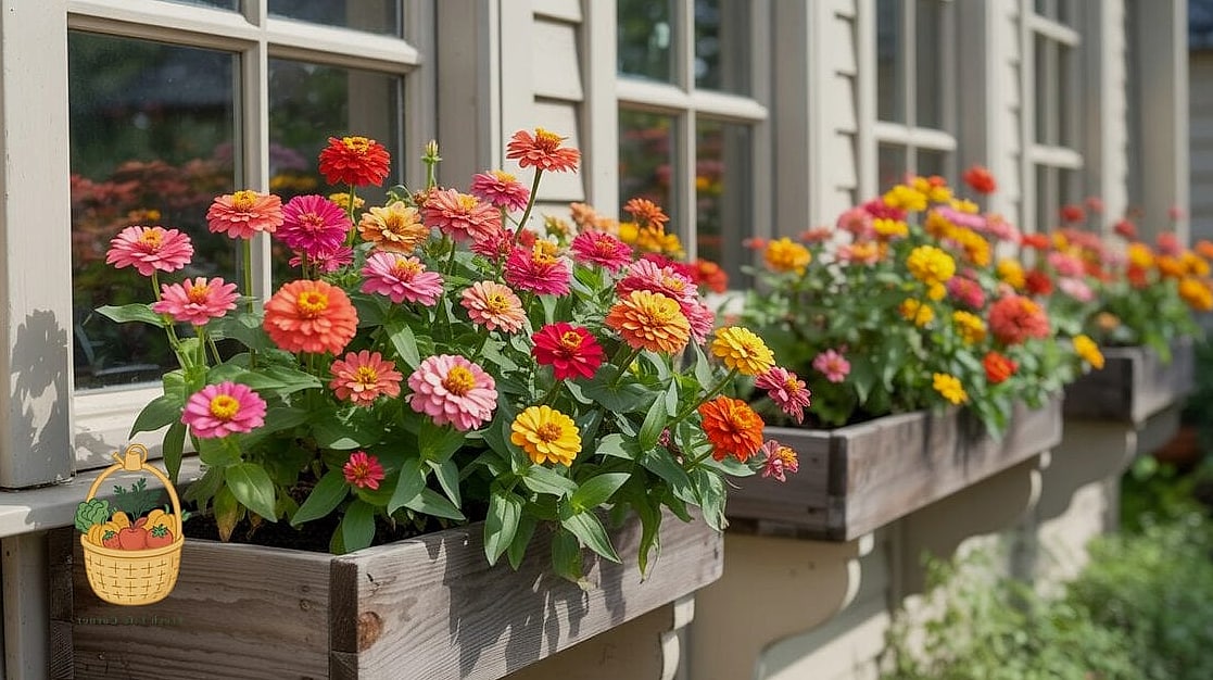 22 Flowers For Your Window Boxes That Actually Work 19 Dwarf Zinnias