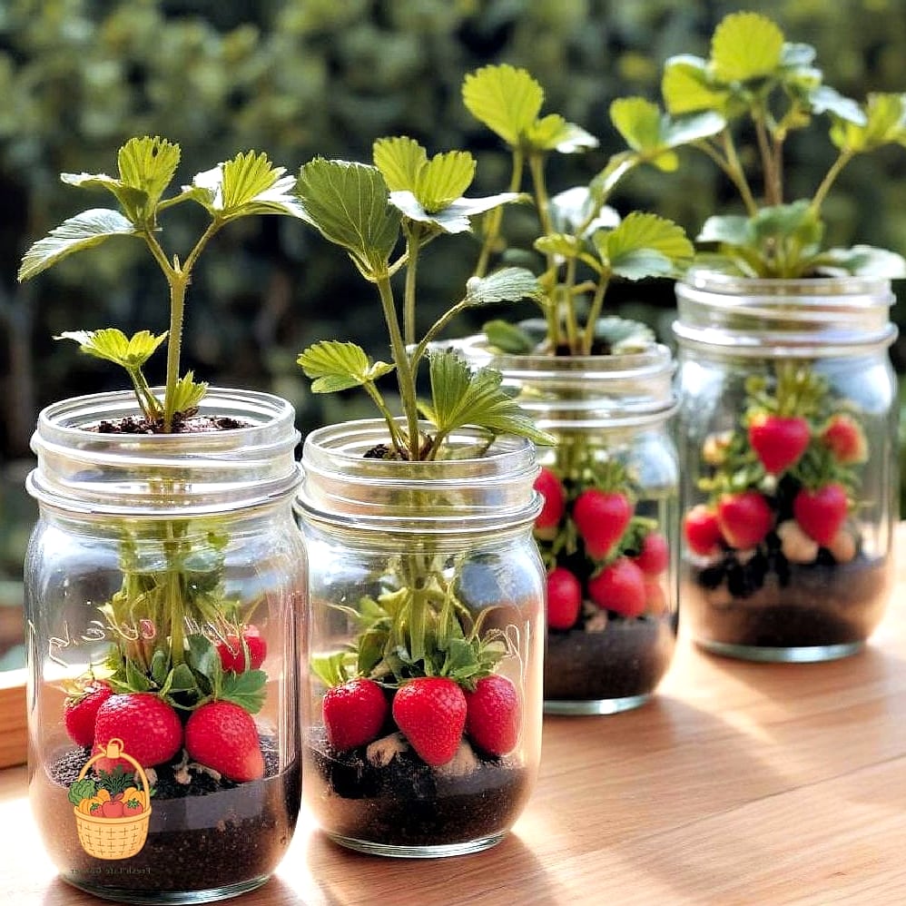 Mason Jar Windowsill Planters