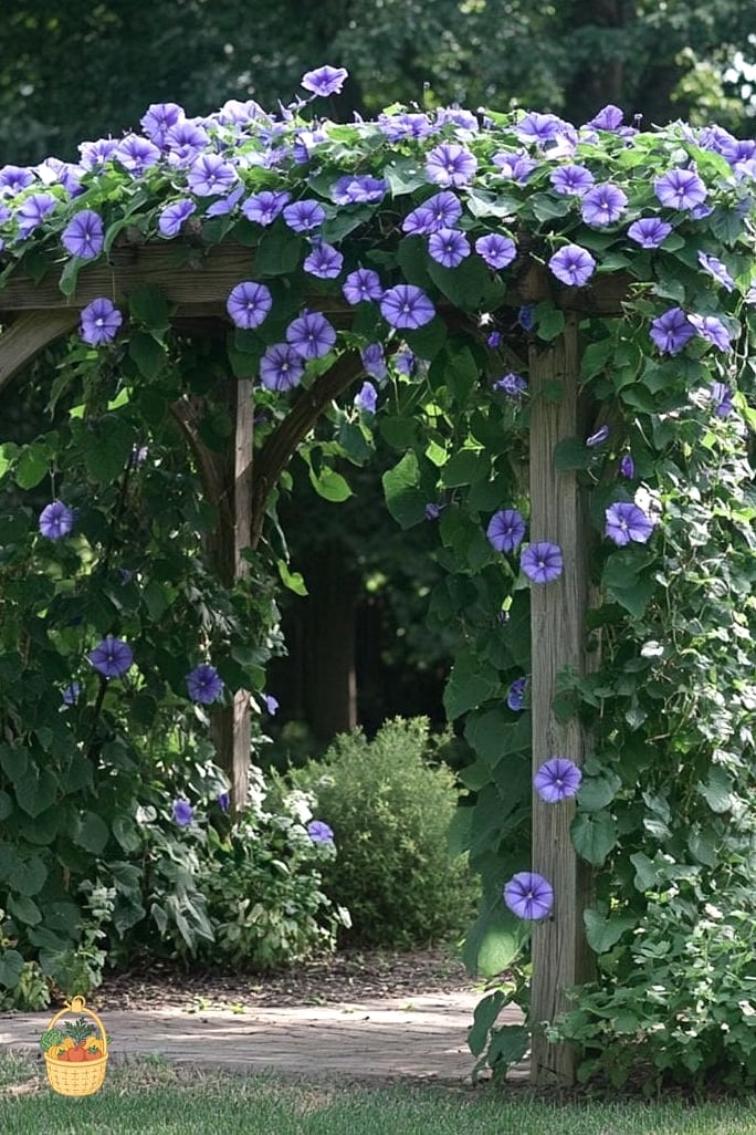 20 Climbing Plants For Pergola And Arbor That Will Transform Your Garden 13 Morning Glory