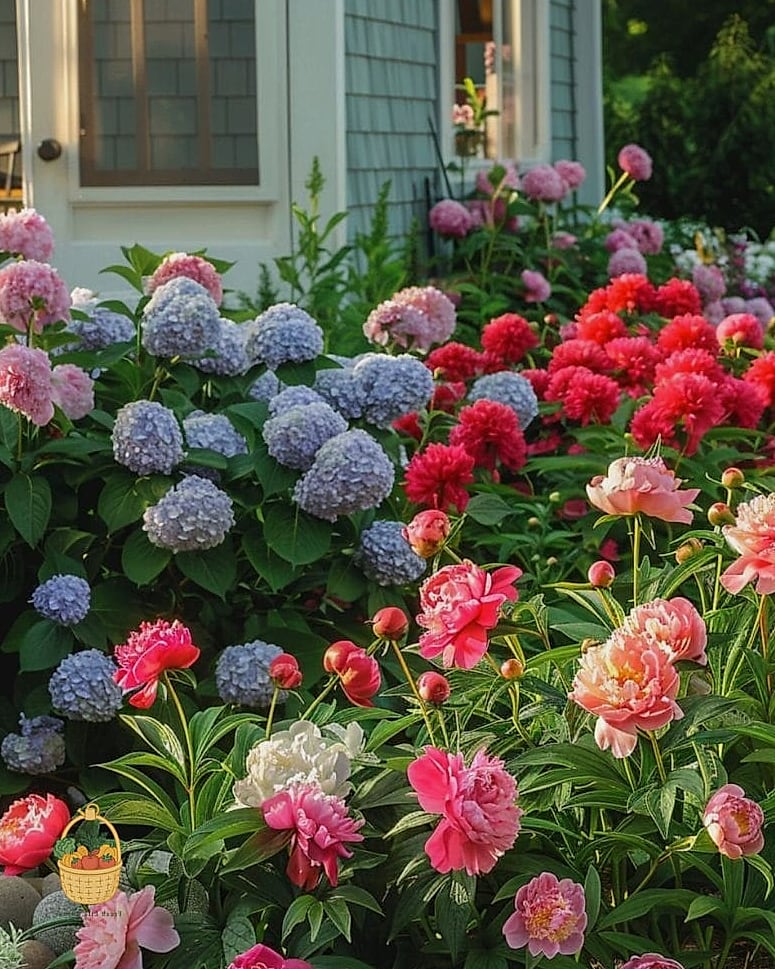 29 Plants Pair Hydrangeas That Actually Work 22 Peonies