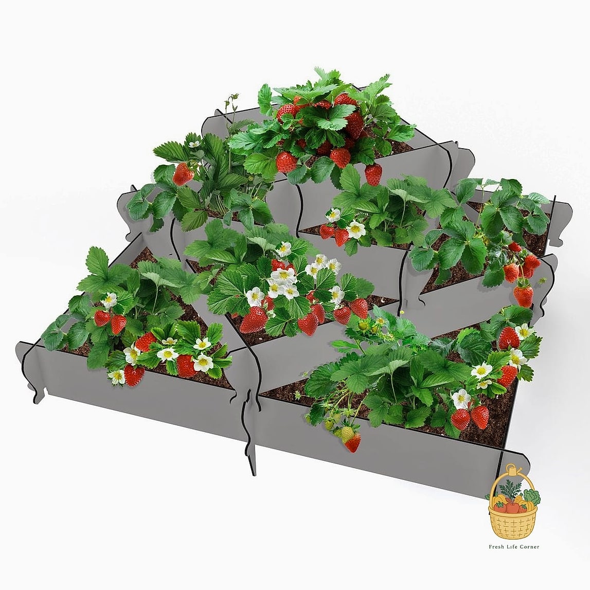 Raised Bed Planter Box with Netting