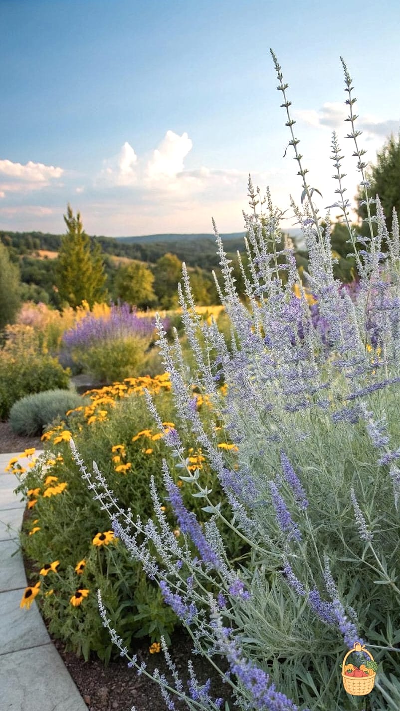 20 Full Sun Perennials That Will Transform Your Garden 4 Russian Sage (Perovskia atriplicifolia)