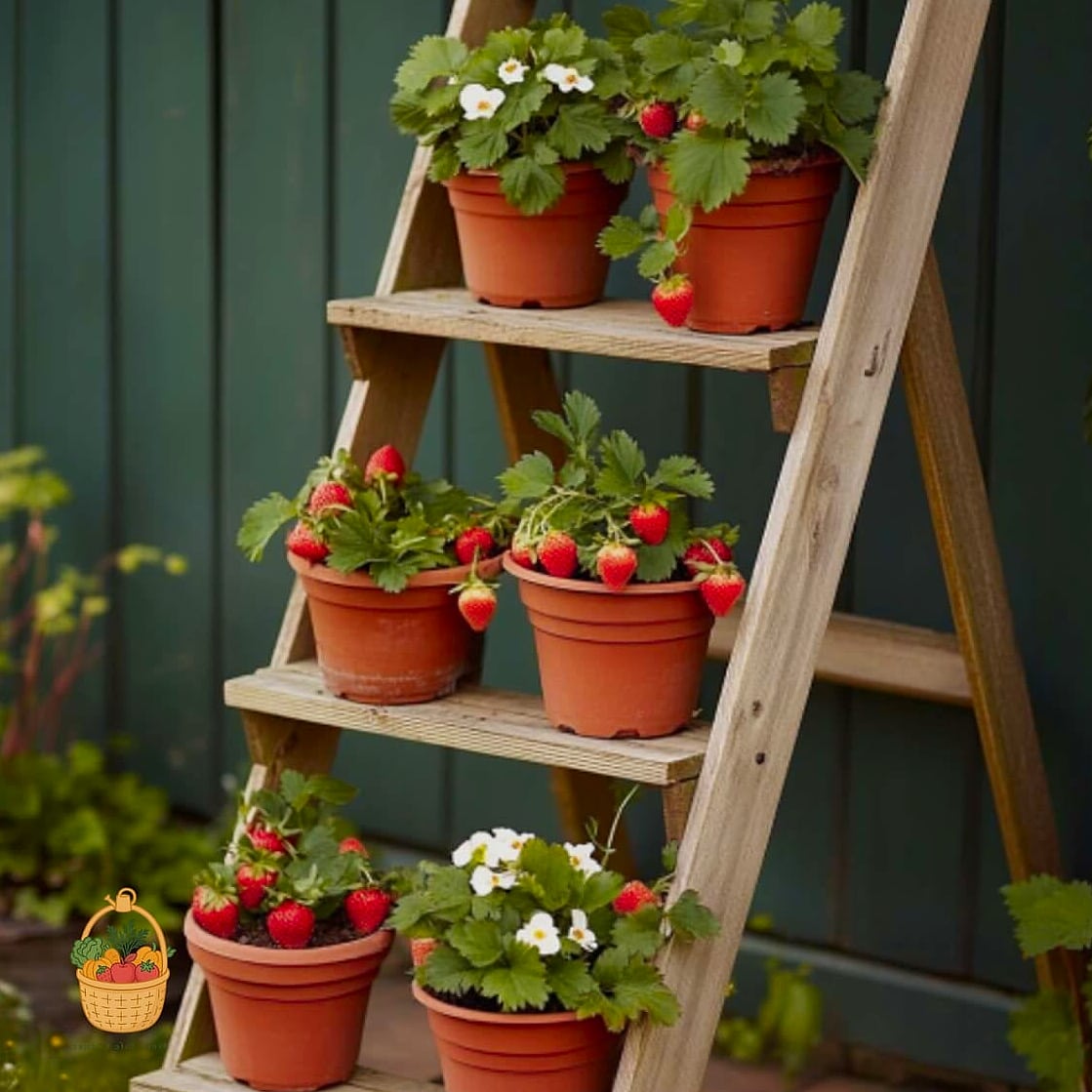 Strawberry Ladder Planter