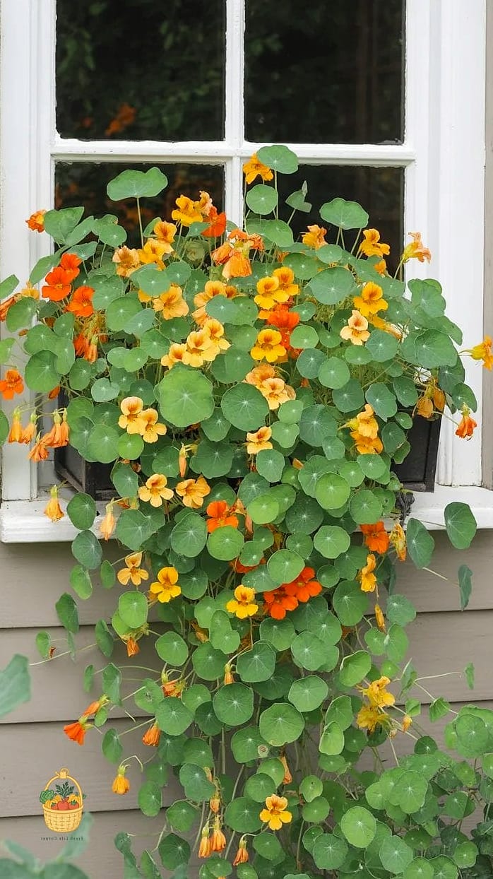 22 Flowers For Your Window Boxes That Actually Work 8 Trailing Nasturtiums