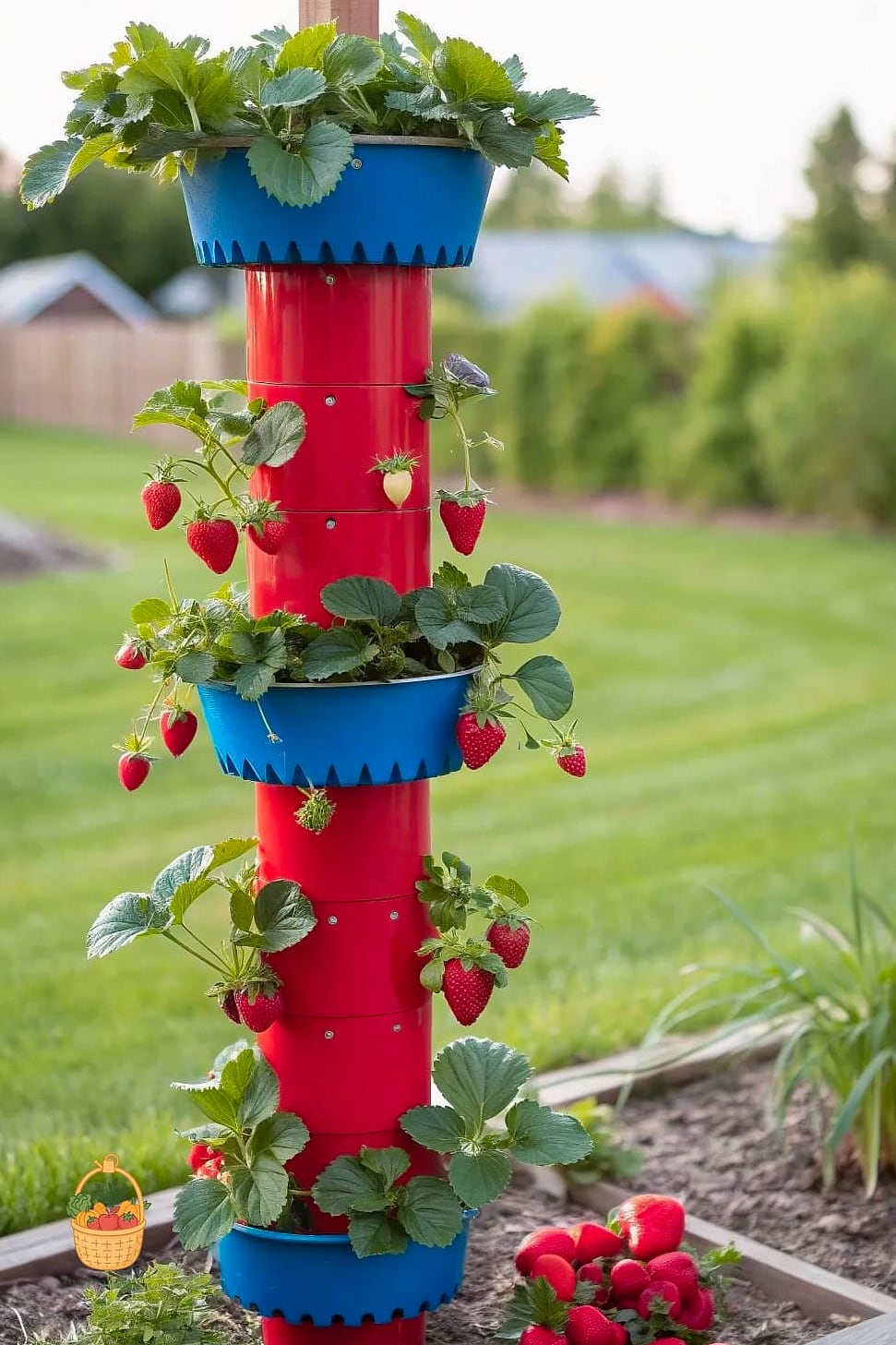 Vertical PVC Pipe Planter